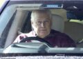 Ordinary: Andrew - seen driving his car through Windsor Great Park - will now be considered a regular member of the public