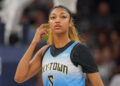 Chicago Sky forward Angel Reese (5) before the game against the Minnesota Lynx at Target Center.<br>Brad Rempel-Imagn ImagesBrad Rempel-Imagn Images