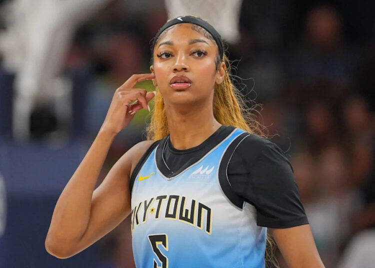 Chicago Sky forward Angel Reese (5) before the game against the Minnesota Lynx at Target Center.<br>Brad Rempel-Imagn ImagesBrad Rempel-Imagn Images
