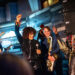 Tommy Elbrecht / #MakeChangeSeries at Salesforce Music Lodge Win Butler (far right) and Régine Chassagne (center)
