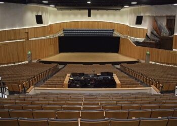 A concert hall.