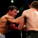 Gatti Sr. (left), seen here fighting Thomas Damgaard in Atlantic City, New Jersey, in 2006.