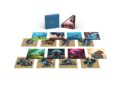 An 8-LP set of music from The Legend Of Zelda Breath of the Wild, featuring a gallery of discs and art laid out in front of a blue box.