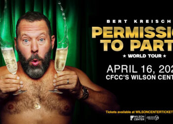 Comedian Bert Kreischer is set to perform at CFCC'S Wilson Center in Wilmington.