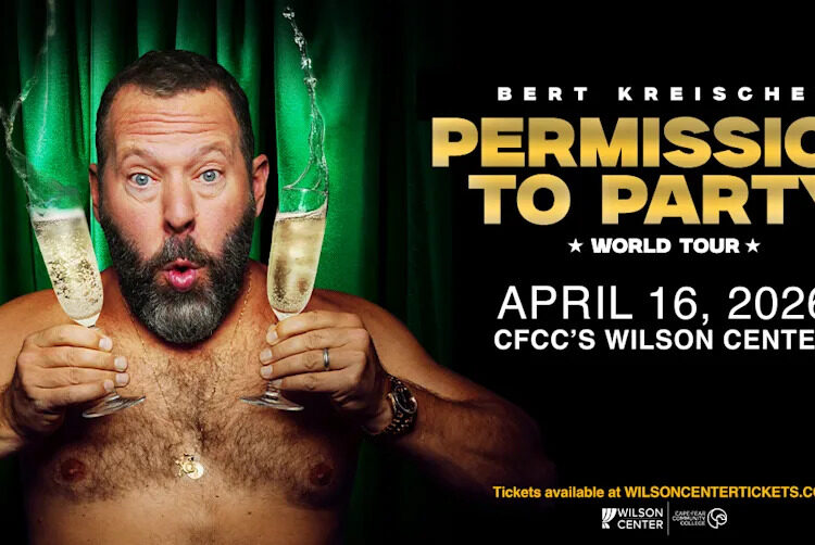 Comedian Bert Kreischer is set to perform at CFCC'S Wilson Center in Wilmington.