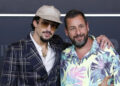 Bad Bunny (L) and Adam Sandler arrive on the red carpet for the premiere of Netflix's "Happy Gilmore 2" in New York City in July. File Photo by John Angelillo/UPI