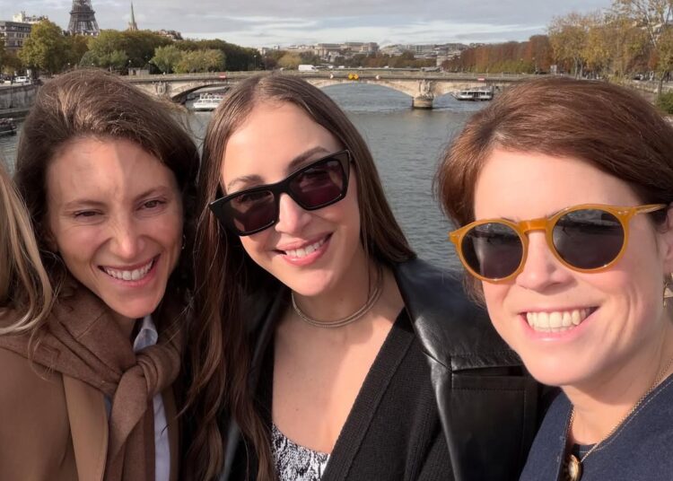 Princess Eugenie on a girls' trip to Paris in an Instagram post by interior designer Sterling McDavid.