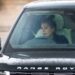 Princess Beatrice drives from Royal Lodge, home of her father Prince Andrew and mother Sarah Ferguson, at Windsor in Berkshire today