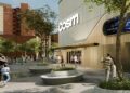 A rendering shows the proposed Cosm project in Downtown Cleveland's Gateway District. Bedrock, the developer, is seeking schematic design approval from the Cleveland City Planning Commission.