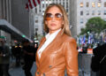 NEW YORK, NEW YORK - OCTOBER 06: Jennifer Lopez is seen on October 06, 2025 in New York City.