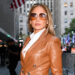 NEW YORK, NEW YORK - OCTOBER 06: Jennifer Lopez is seen on October 06, 2025 in New York City.