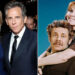 A split image of Ben Stiller and Christine Taylor and Jerry Stiller and Anne Meara.