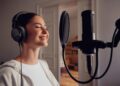 Young woman wearing beyerdynamic DT 270 PRO