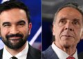Andrew Cuomo (right) recently said Zohran Mamdani would be “cheering” on another 9/11-style attack if one were to occur.