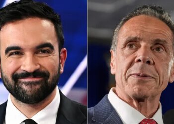 Andrew Cuomo (right) recently said Zohran Mamdani would be “cheering” on another 9/11-style attack if one were to occur.