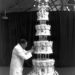 A man working on a wedding cake
