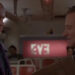 Robin Williams' Alan Hakman looking nervous facing a man with facial tattoos in The Final Cut