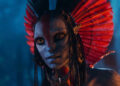 A fire Na'vi speaking in Avatar 3's trailer.