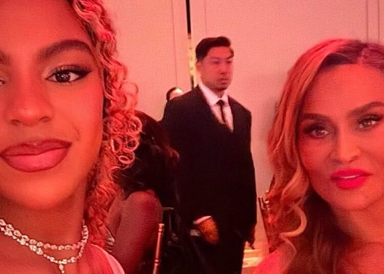 Blue Ivy Wears Pink Gown and Feathers to Angel Ball With Tina Knowles