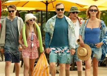 The Mansell family in vacation wear in Nobody 2