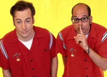 Bob Odenkirk and David Cross on promo poster for Mr. Show With Bob and David