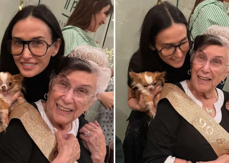 Bruce Willis’ Mom’s Celebrates 90th Birthday With Demi Moore & Family