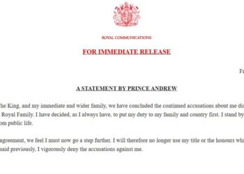 The statement was released at 7pm on Friday 17th October