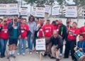 Calling for a Fair Contract, Food Workers Walk Out @ Sony Pictures Entertainment – Culver City Crossroads