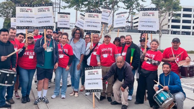 Calling for a Fair Contract, Food Workers Walk Out @ Sony Pictures Entertainment – Culver City Crossroads