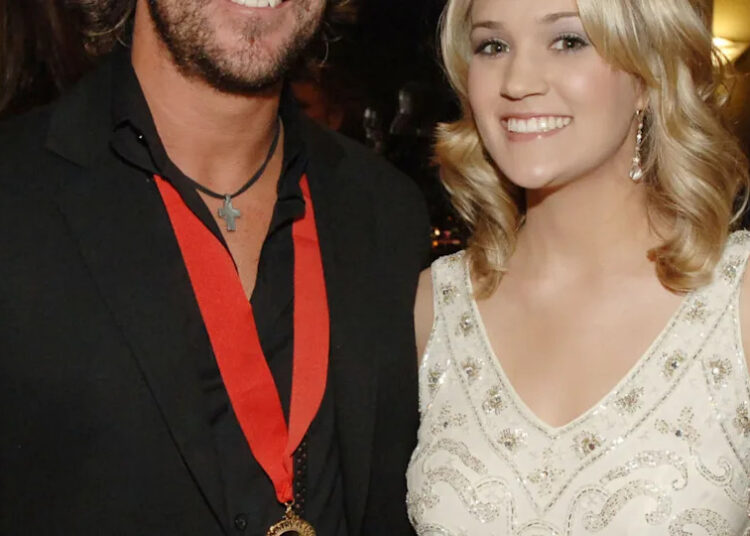 Brett James and Carrie Underwood during the 43rd Annual ASCAP Country Music Awards - ASCAP at The Ryman at Ryman Auditorium in Nashville, Tennessee, United States.