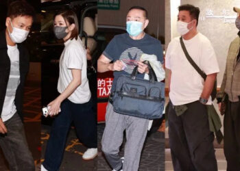 Celebrities were seen coming and going to visit the veteran star
