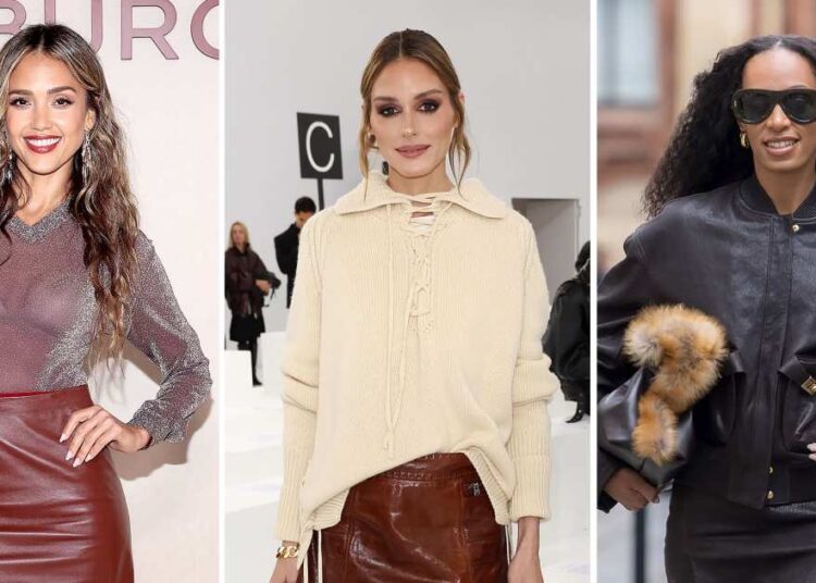 Celebrity Leather Outfits to Inspire Your Fall Fashion Looks