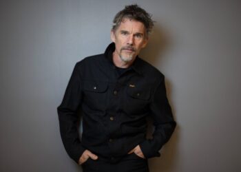 Ethan Hawke poses for a portrait on Monday, Oct. 13, 2025, in New York. (Photo by Matt Licari/Invision/AP)