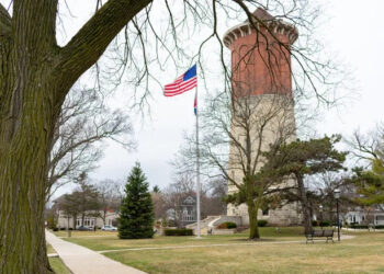 Tower Green in Western Springs, Illinois