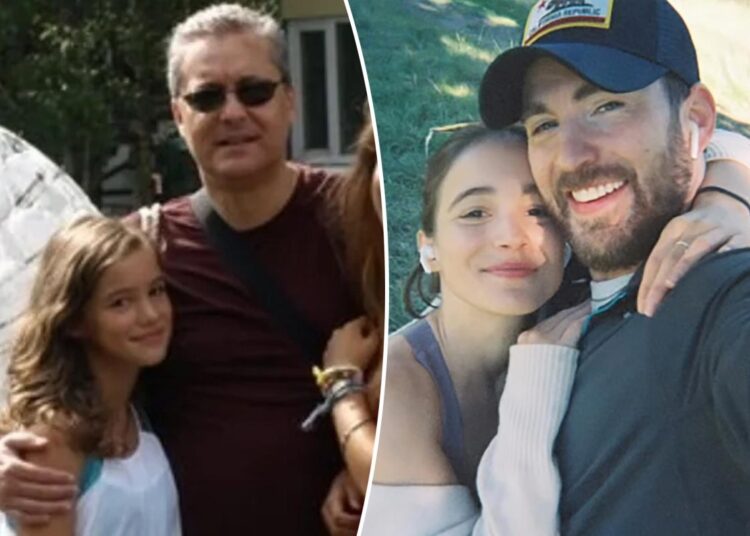 Chris Evans' father-in-law dropped baby hint before actor welcomed first child with Alba Baptista