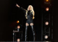 Christina Aguilera performs at Kamala Harris Las Vegas Rally