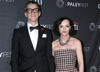 Mark Hampton, Christina Ricci at arrivals for YELLOWJACKETS Screening at PaleyFest LA, Dolby Theatre, Los Angeles, CA April 3, 2023.