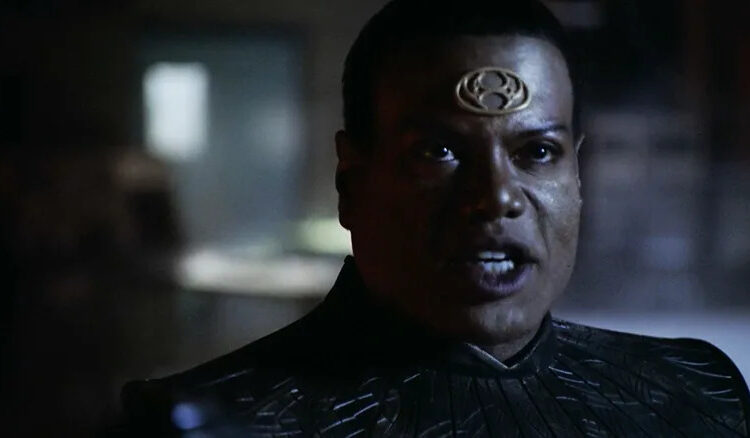 Christopher Judge's Teal'c is seen in closeup in Stargate Continuum