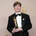Cillian Murphy posing with his Best Actor Oscar for ‘Oppenheimer’ in 2024 (Jordan Strauss/Invision/AP, File)