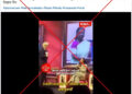 <span>Screenshot of the false Facebook post captured on October 8, 2025, with a red X added by AFP</span>