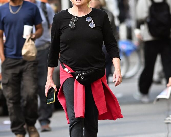 The 69-year-old was seen out on a solo walk in New York City on Wednesday.