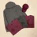 Collection of Def Jam Recordings apparel, including a gray hoodie, burgundy cap, and T-shirts with logos and turntable graphics.