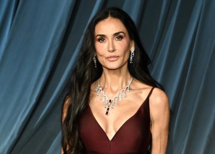 Demi Moore's Hollywood Curls at the 2025 Academy Museum Gala