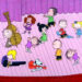Peanuts characters on stage in "A Charlie Brown Christmas," created by late cartoonist Charles M. Schulz in 1965.