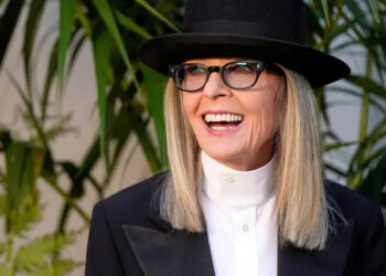 Diane Keaton, shown at the Ralph Lauren Spring 2023 Fashion Experience in Pasadena, California, in 2022, died from pneumonia last week.