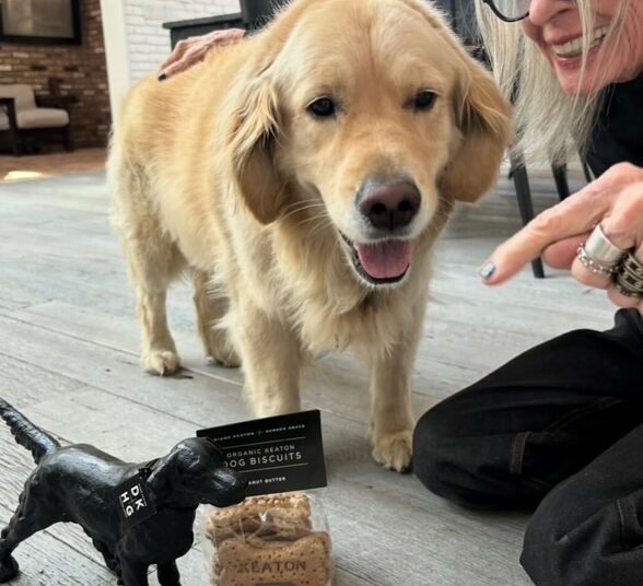 Diane Keaton and her dog Reggie