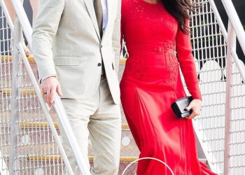 In October 2018, the newlywed Duke and Duchess of Sussex touched down in the island of Tonga , south of Fiji , with Meghan debuting a striking £380 Self Portrait dress. But her otherwise impeccable outfit  was slightly dampened by a fashion faux pas