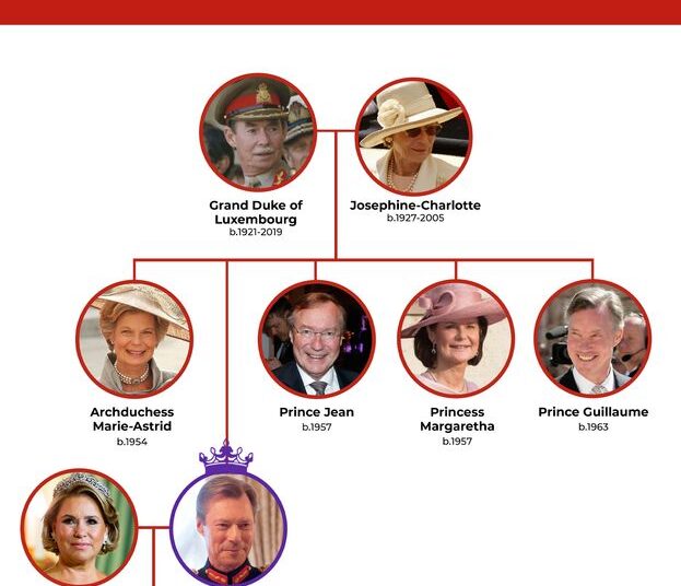 The Luxembourg royal family tree