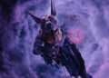 Sutekh is hanging by a thread above a time vortex on Doctor Who