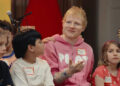 Celebrity Substitute/YouTube Ed Sheeran with the students